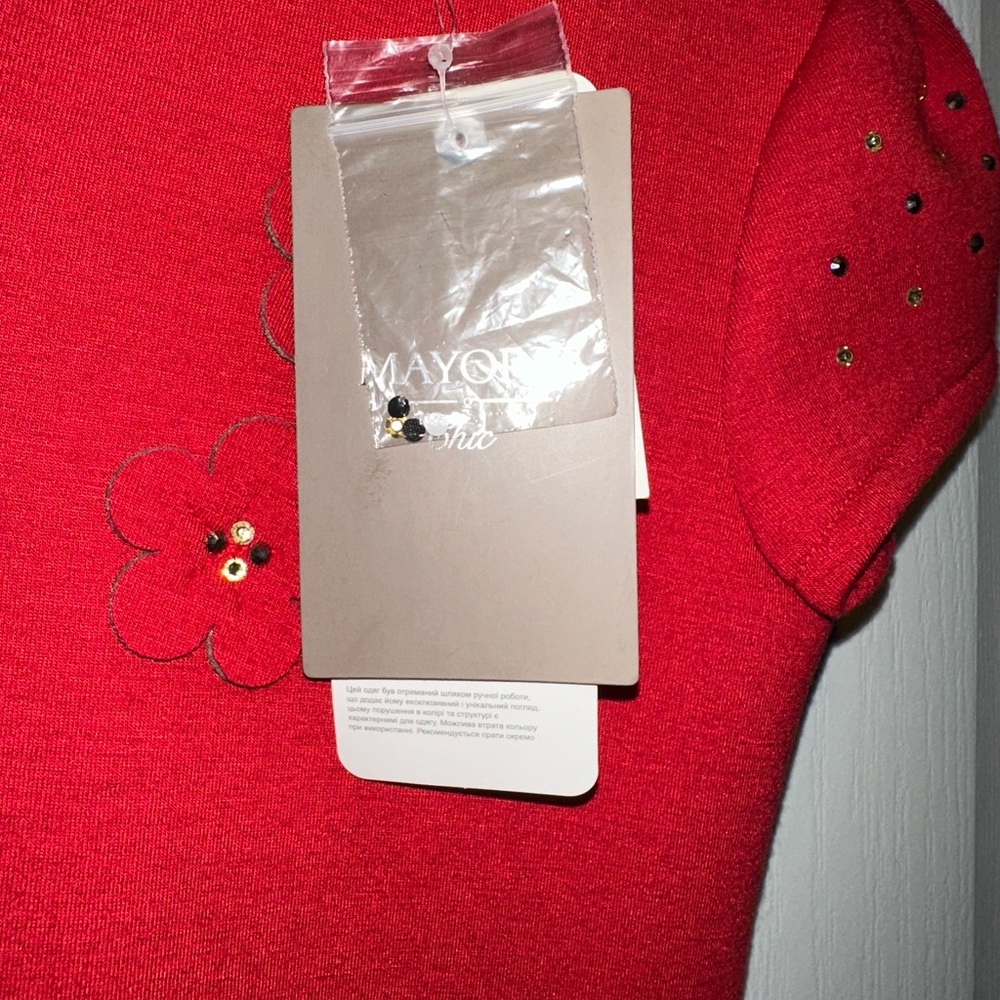 Red Size 7 Girls Dress NWT - Picture 4 of 5
